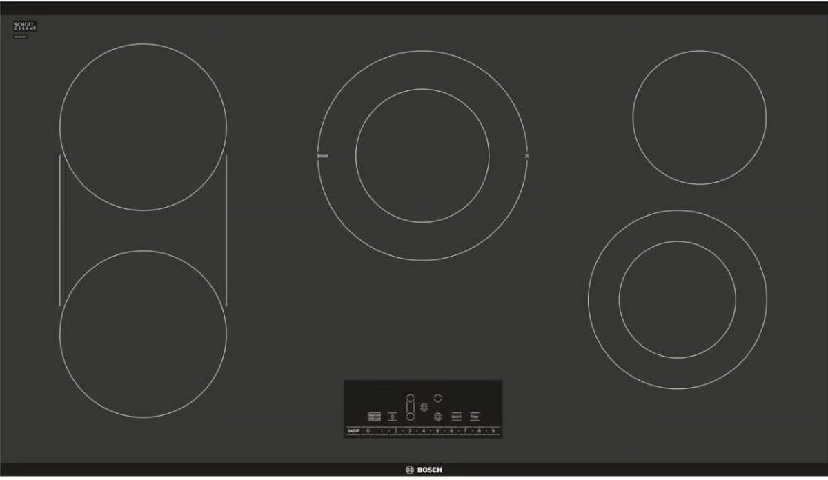 Bosch NET8668UC 36 inch Black Built-In Electric Cooktop