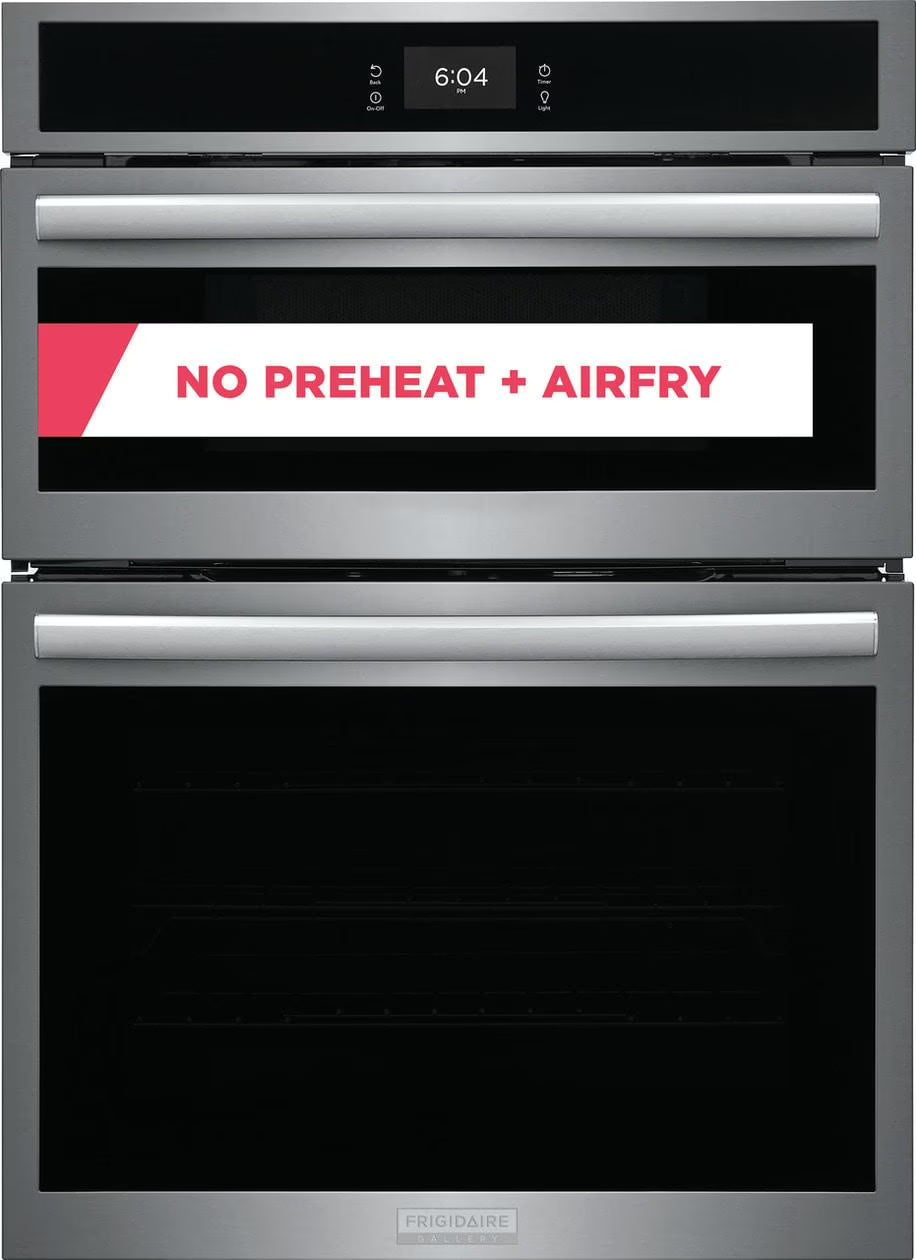 Frigidaire Gallery GCWM3067AD 30 inch Black Stainless Wall Oven and Microwave Combination