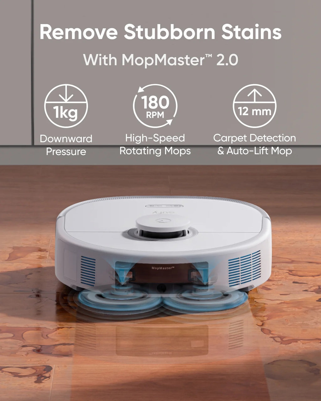 eufy X10 Pro Omni Robot Vacuum and Mop with 8,000 Pa Suction, Dual Mops with 12 mm Auto-Lift and Carpet Detection, AI Obstacle Avoidance, Auto Mop Washing, Auto Drying, Self-Emptying, Self-Refilling