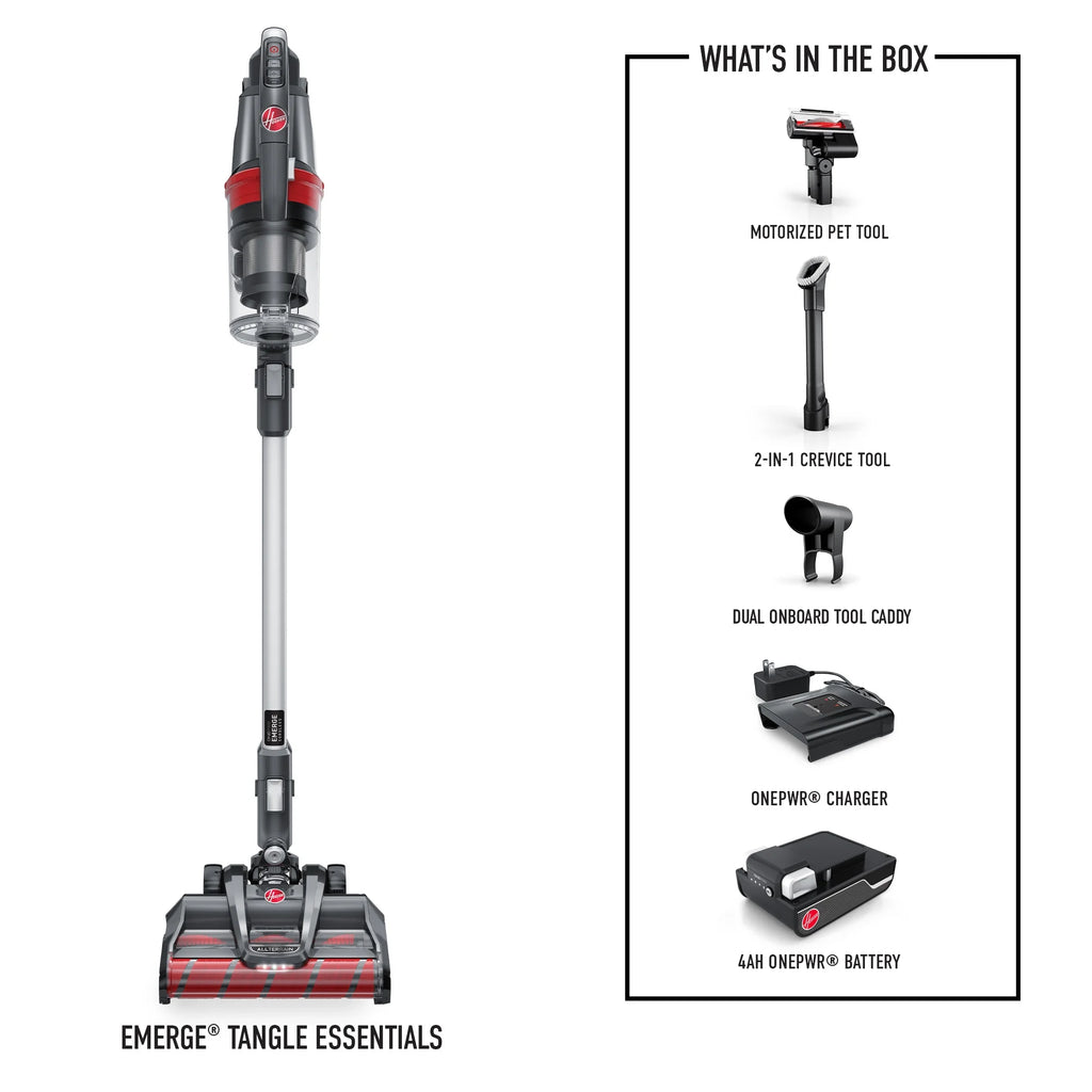 Hoover ONEPWR Emerge Pet Cordless Stick Vacuum Cleaner, for Carpet & Hard Floors, Above Floor Cleaning, All-Terrain, up to 45 Min. Run Time, BH53612V