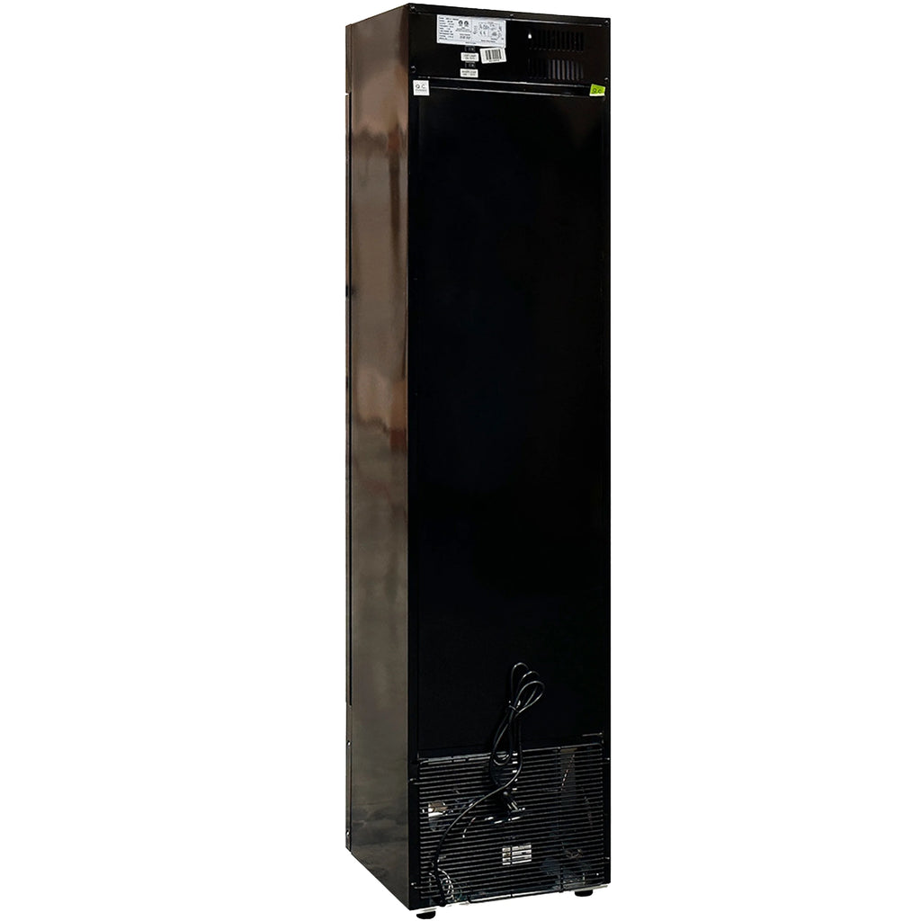 NSF 17 in. Narrow Single Glass Door Upright Freezer, Commercial Freezer 3.7 Cu. Ft. Ice Cream Freezer