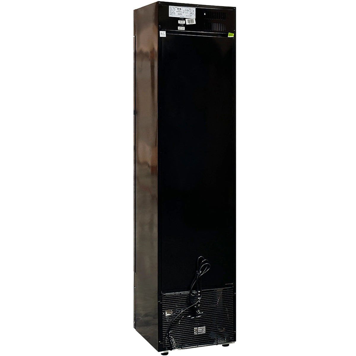 NSF 17 in. Narrow Single Glass Door Upright Freezer, Commercial Freezer 3.7 Cu. Ft. Ice Cream Freezer