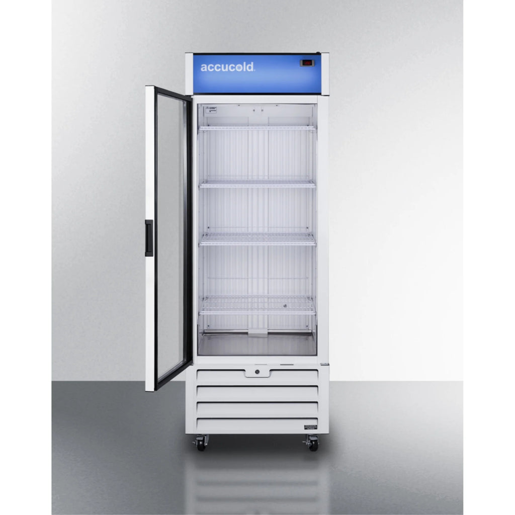 Full-sized glass door commercial display freezer