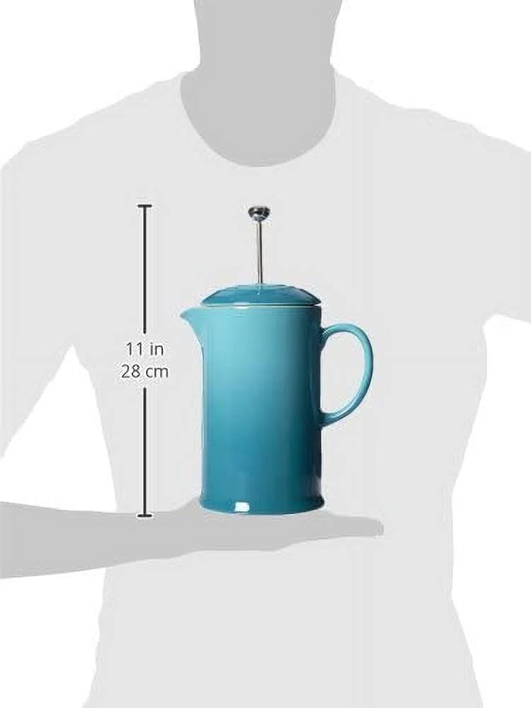 Stoneware French Press, 34 oz., Oyster