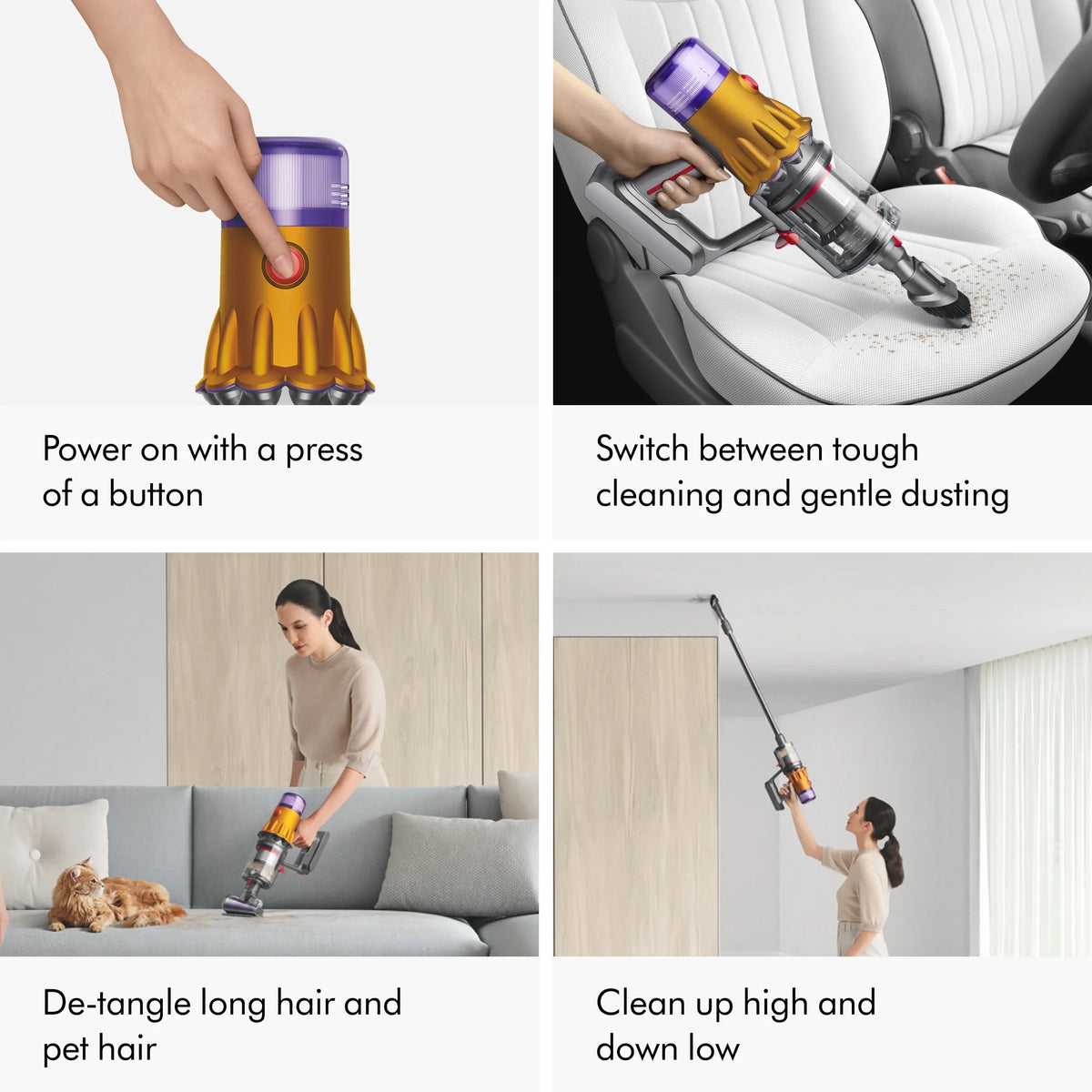 Restored Premium Dyson V12 Detect Slim Cordless Vacuum Cleaner | Nickel (Refurbished)