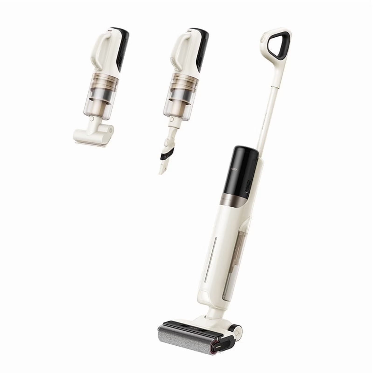 MOVA K30SE Wet Dry Vacuum,180��Flat Reach Floor Mop,Self Dual-Edge Cleaning,18000 Pa Suction