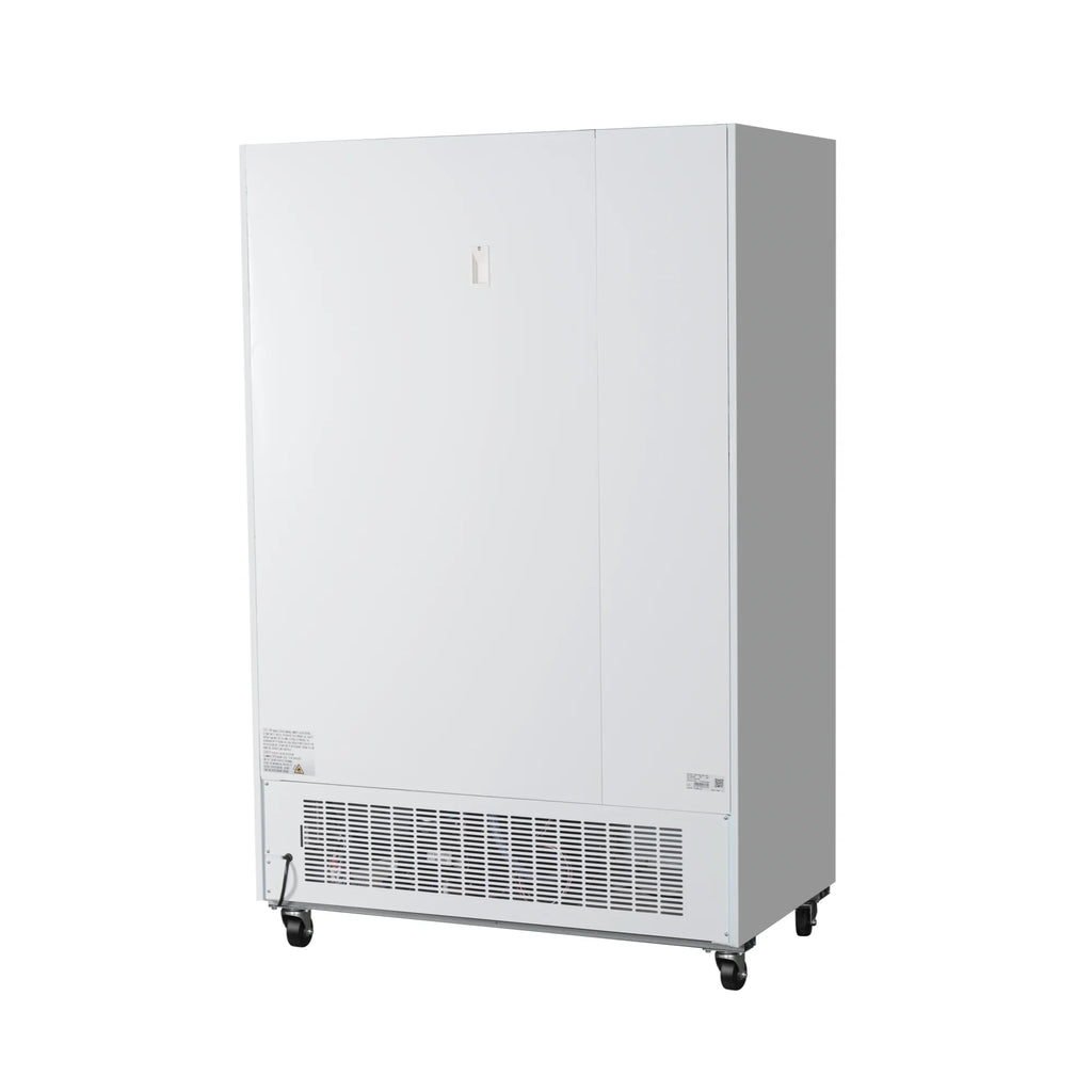 53 in. 2-Door Commercial Display Merchandiser Freezer 45 cu. ft. in White (MDF-2GD-45C-WH)