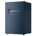 Frigidaire 4.5 cu. ft. retro compact fridge built-in side bottle opener W: 21.65" x L: 22.24" X H: 32.91" (Azure)