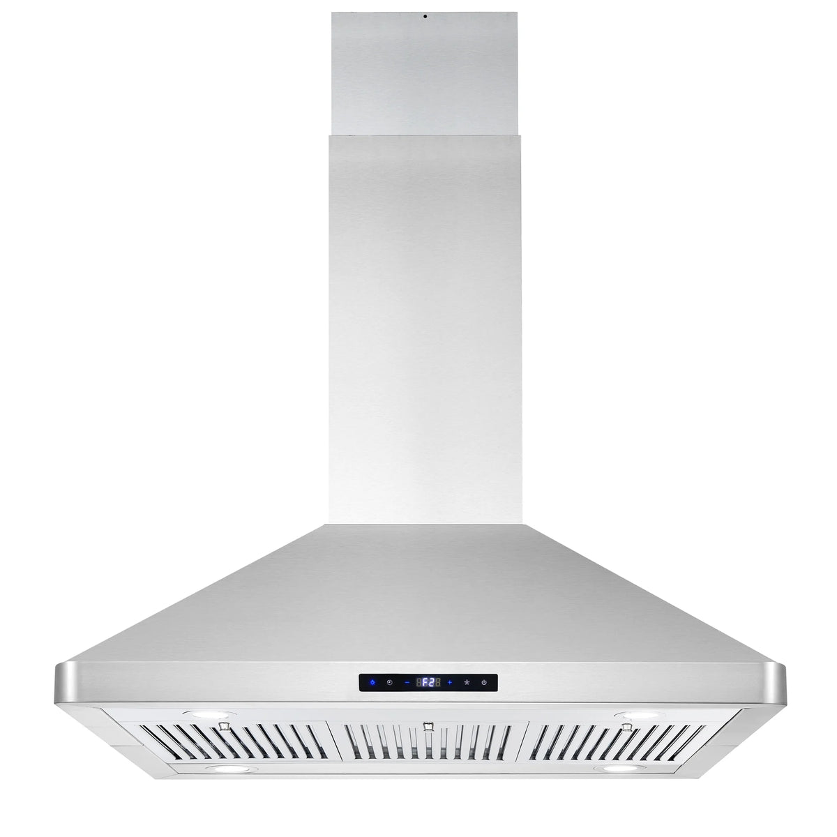 Cosmo 4 Piece Kitchen Appliance Package with 36" Freestanding Dual Fuel Range 36" Island Range Hood 24" Built-in Integrated Dishwasher & French Door Refrigerator Kitchen Appliance Bundles