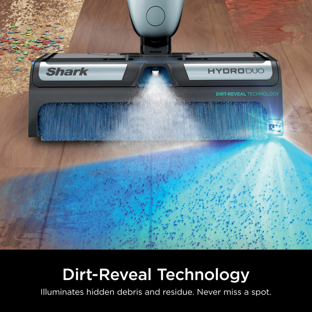 Open Box Shark?? HydroDuo with Dirt-Reveal Technology, Cordless, Hard Floor Cleaning System, Wet & Dry Debris Pickup, Mop & Scrubs All at Once, Hardwood, Tile, Laminate Floors, WW200