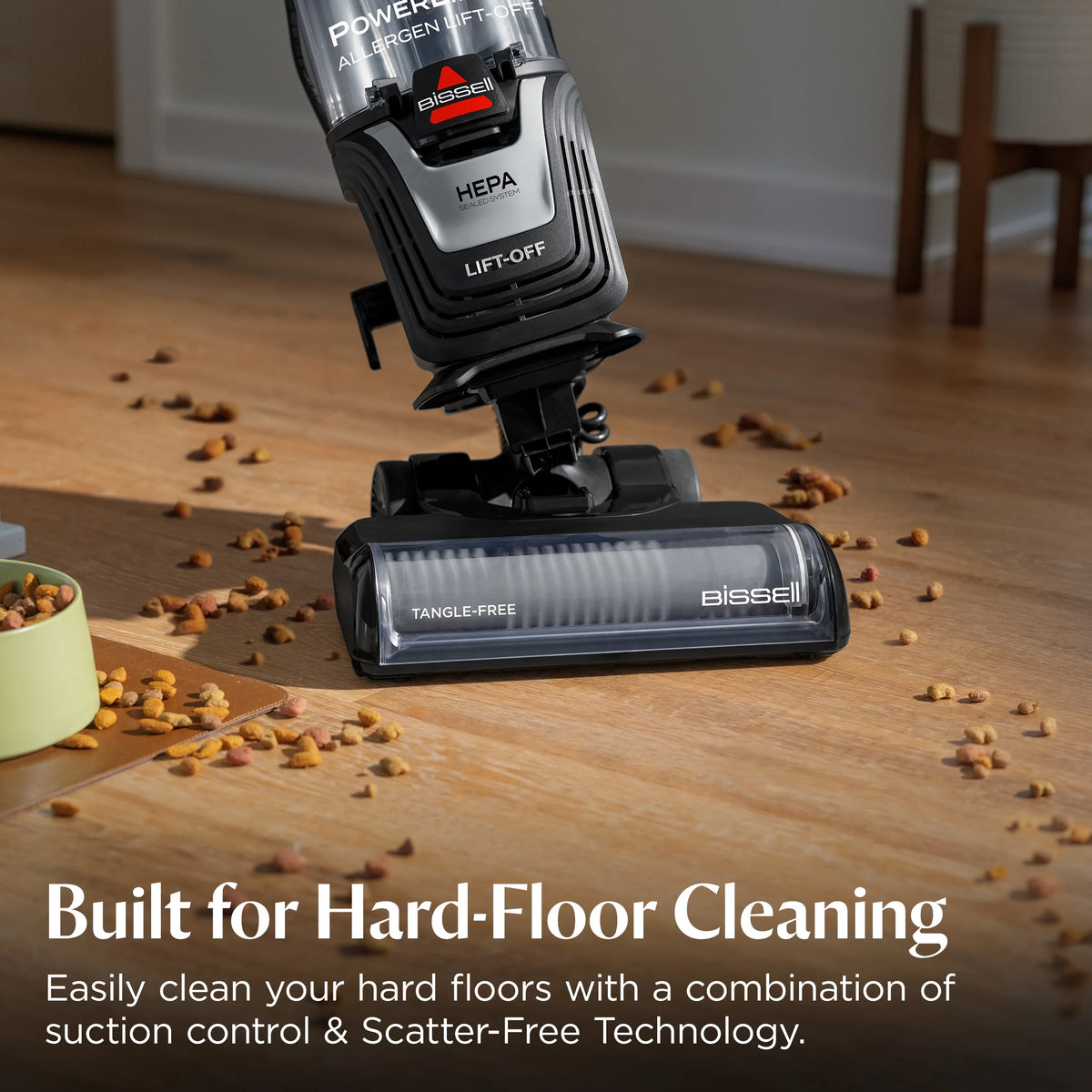 BISSELL PowerLifter Allergen Lift-Off, Bagless, Upright Vacuum, Pet Friendly, HEPA, Powerful Suction, Lift-Off Detachable Pod, Tangle Free Brush Roll, 4082W, Black & Purple