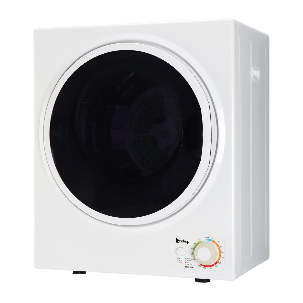 UbesGoo 1.6 cu. ft.Compact Portable Electric Laundry Dryer,White