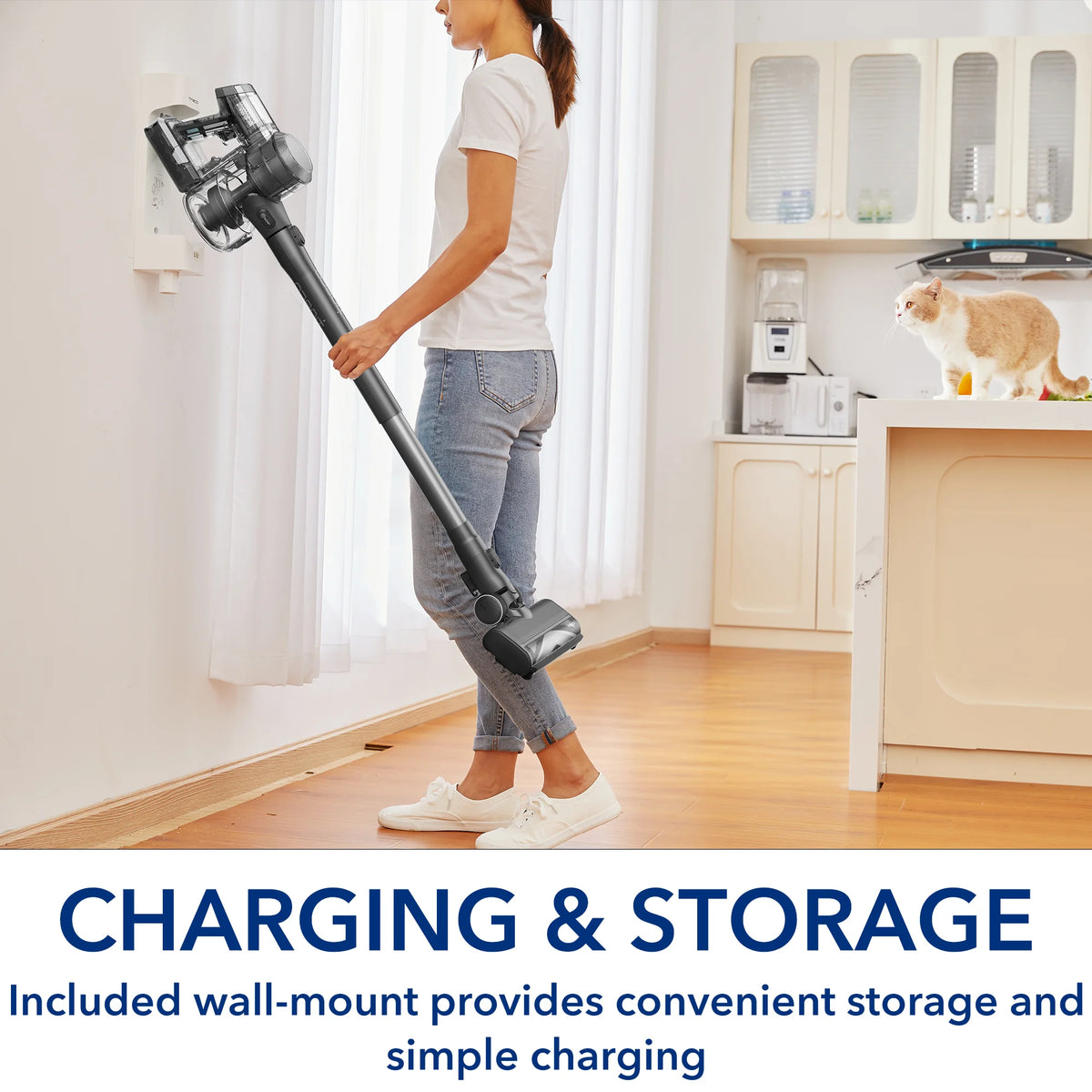 Tineco Pure One S11 ZT: Smart Cordless Stick Vacuum + ZeroTangle Technology for Hard Floors/Carpet (New), Lightweight, Powerful Suction, Pet Hair, HEPA Filter, Self-Cleaning Brushroll