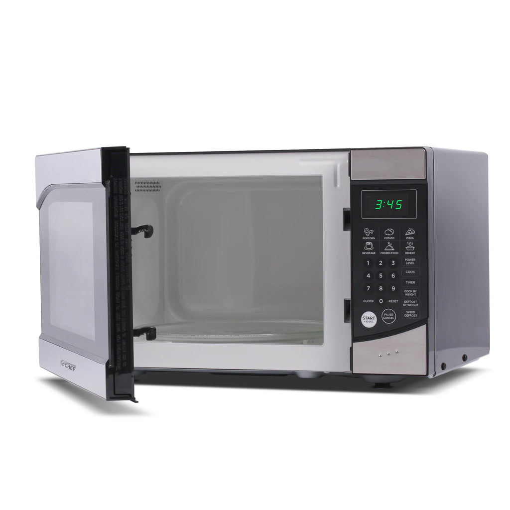 Commercial Chef 0.9 cu ft Counter Top Microwave, Black