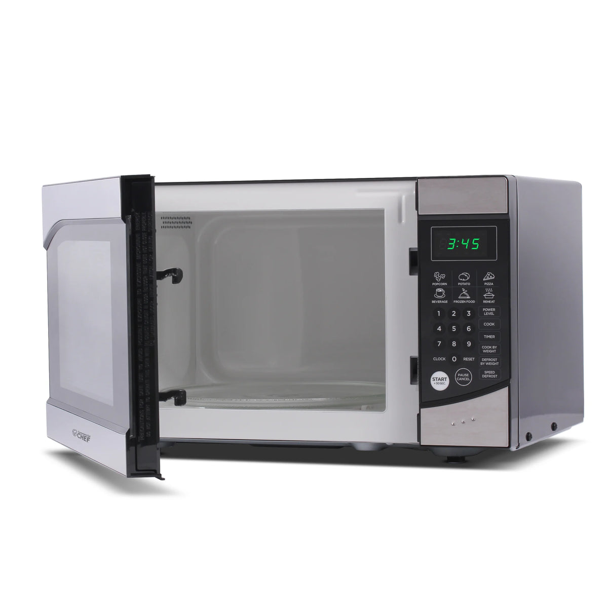 Commercial Chef 0.9 cu ft Counter Top Microwave, Black