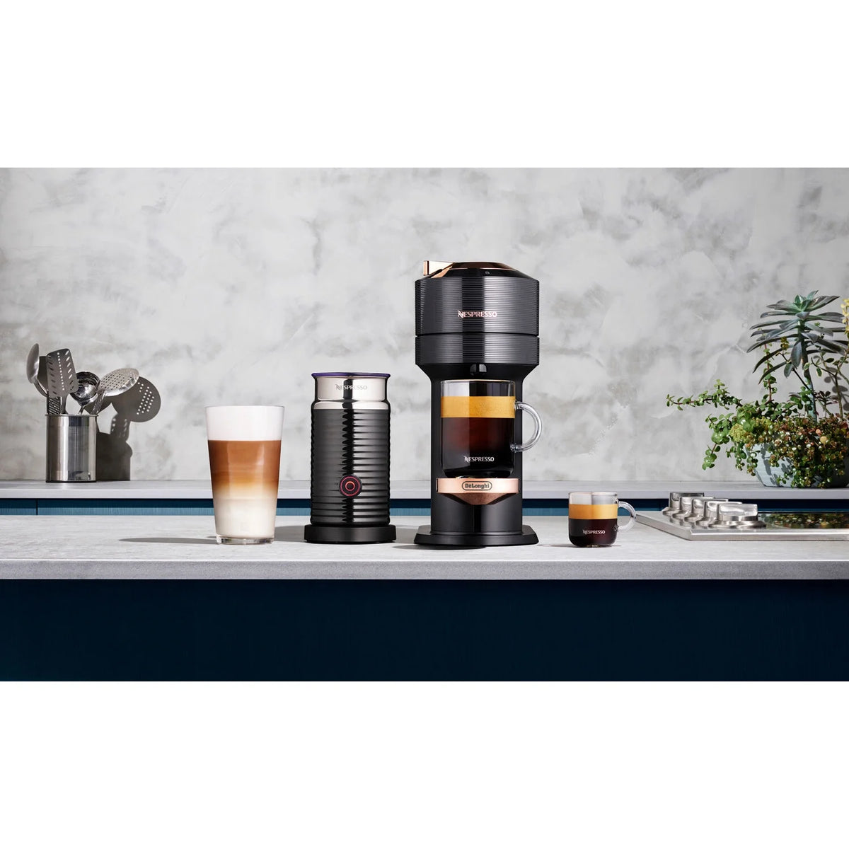 Nespresso Vertuo New Next Coffee and Espresso Maker by DeLonghi, Dark Gray, Single-Serve Brewers