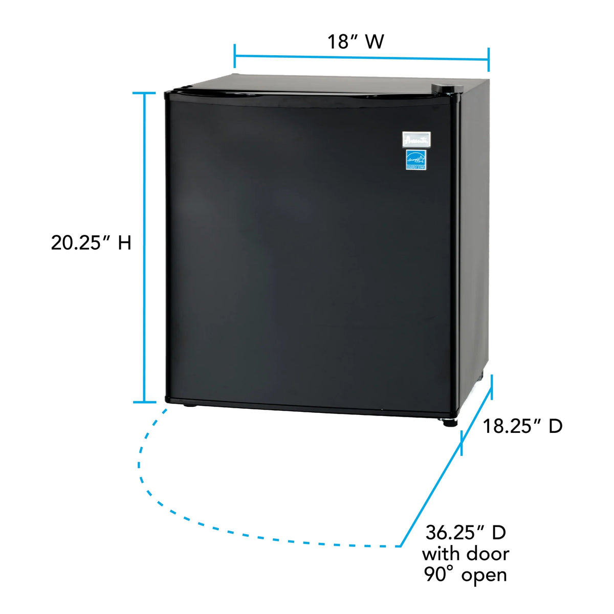 Avanti 1.7?cu. ft.?Compact Refrigerator, in Stainless Steel (AR17T3S)