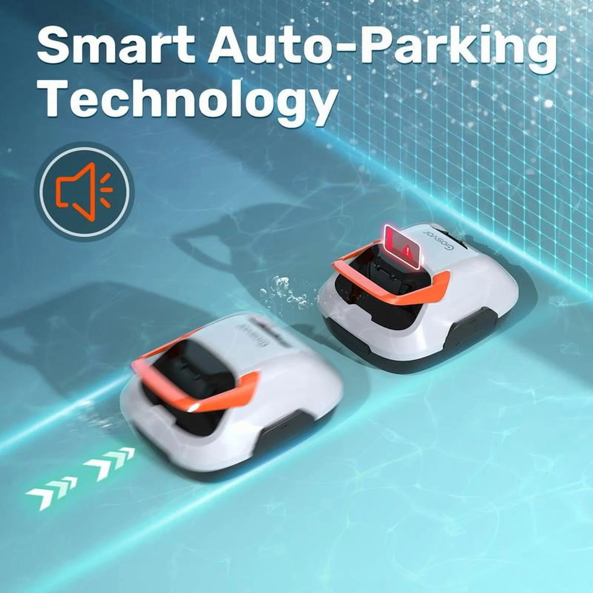 Cordless Robotic Pool Cleaner for Flat Bottom Above-Ground Pools, 90 Min Runtime, Automatic Vacuum, Portable, Self-Parking, up to 860 Sq.ft