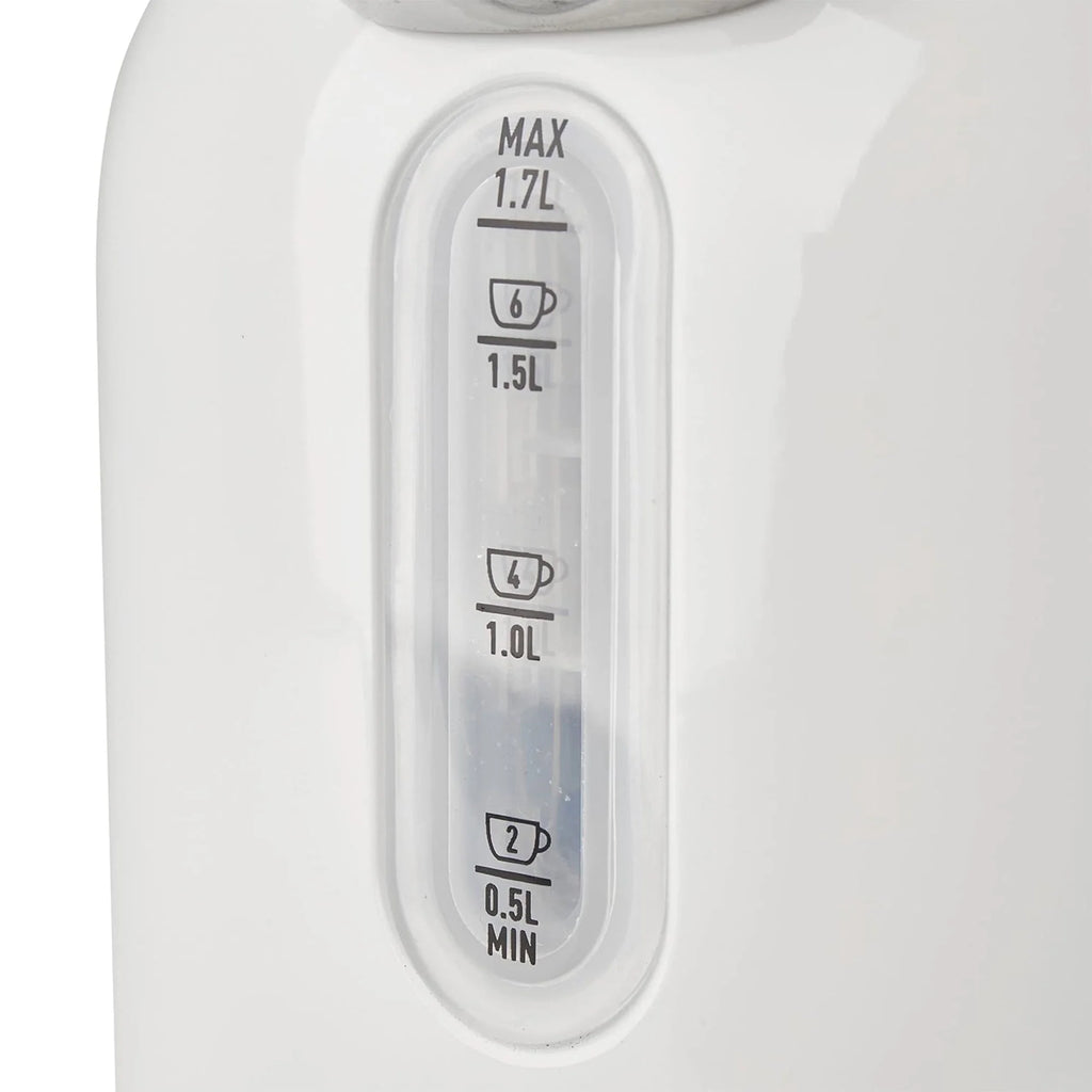 Haden Dorset 1.7 Liter Electric Water Kettle with Base, Putty & Chrome
