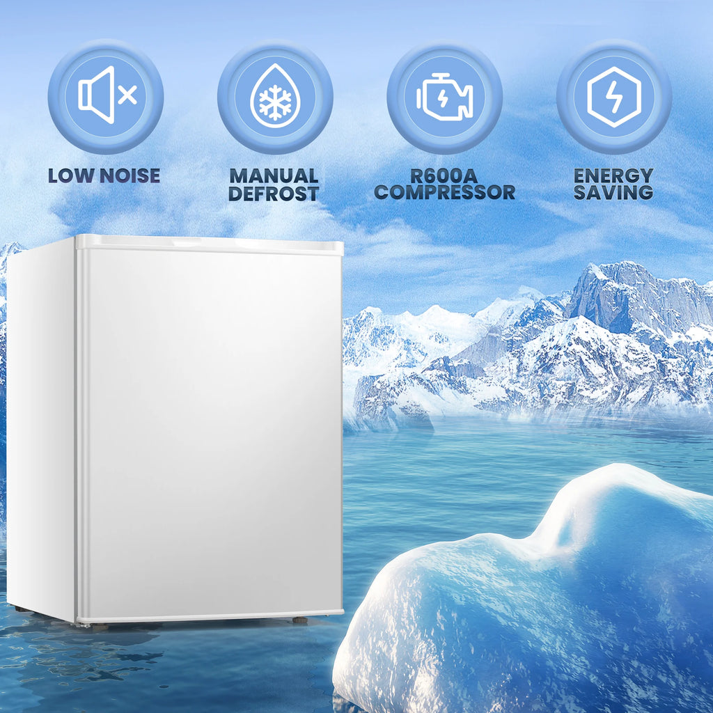 Electactic Upright Freezer, Energy Saving 2.1 Cu.ft Single Door Compact Upright Freezer with Reversible Door(White)