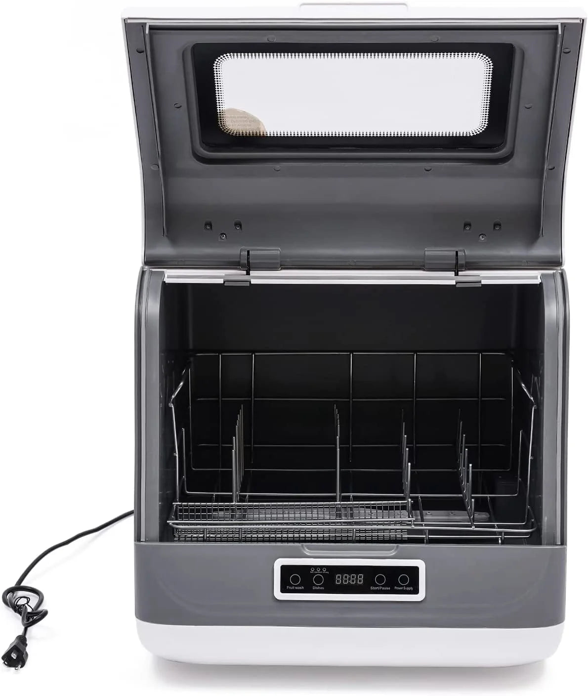 FETCOI Portable Countertop Dishwasher, Compact Mini Dishwasher with Air-Dry Function, 3 Washing Programs, for Small Apartment, RV