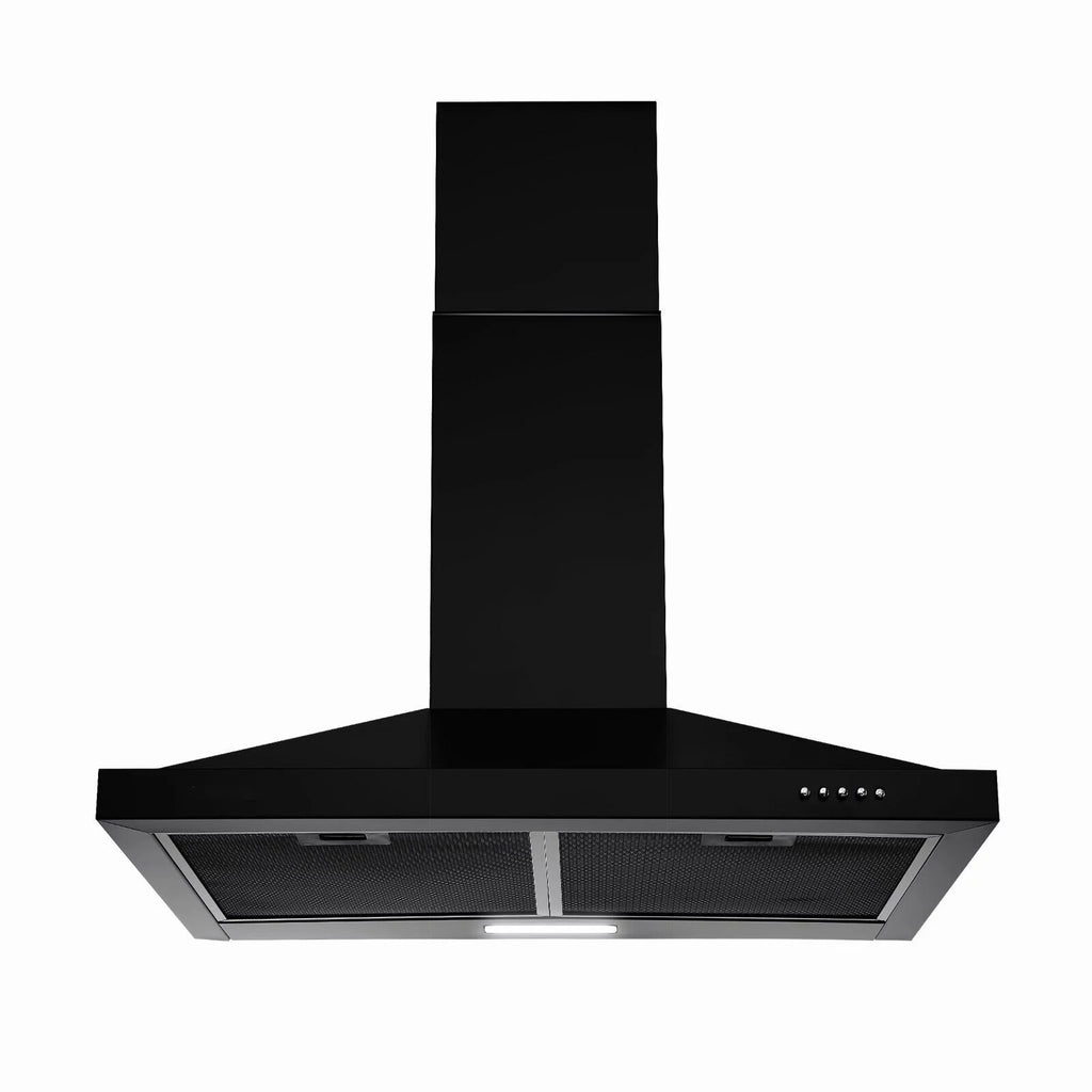 24 inch Wall Mounted Range Hood Kitchen Stove Vent Hood 450 CFM 3-Speed Fan