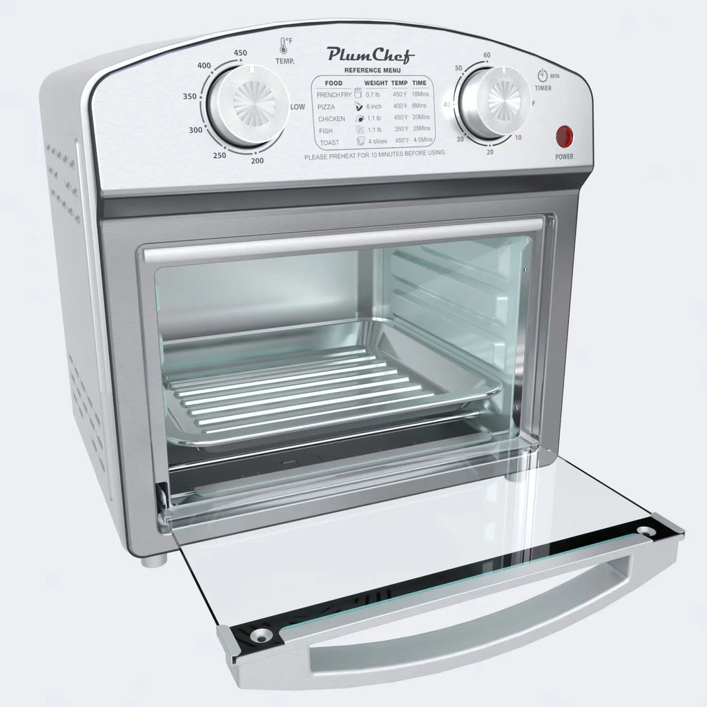 12.5QT 7-in-1 Convection Toaster Oven 1500W, Stainless Steel with 5 Presets �C Bake, Roast, Grill, Broil & Toast