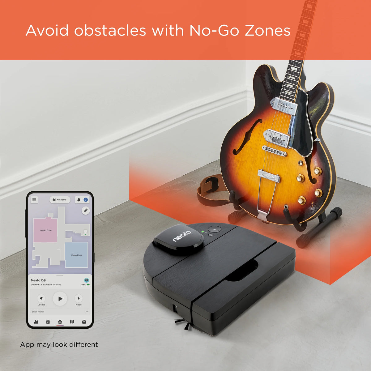 Open Box Neato D9 Intelligent Robot Vacuum Wi-Fi Connected with LIDAR Navigation in Black