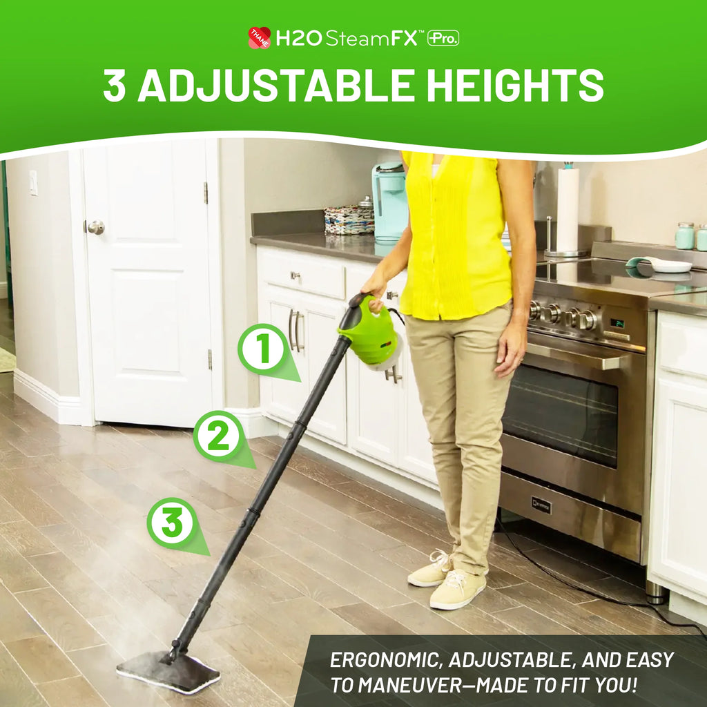H2O STEAMFX PRO Outdoor Handheld Steam Cleaner, 2-in-1 Handheld & Floor Steam Cleaner