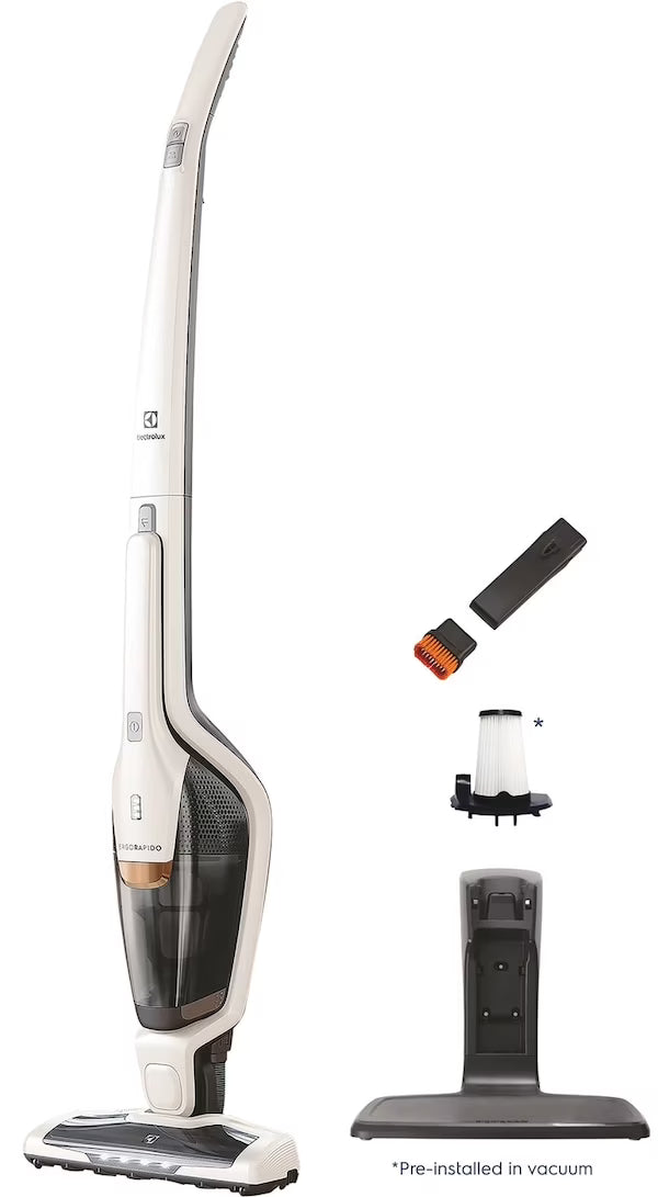 Electrolux Ergorapido Cordless 2-in-1 Vacuum with 180�� EasySteer Mobility