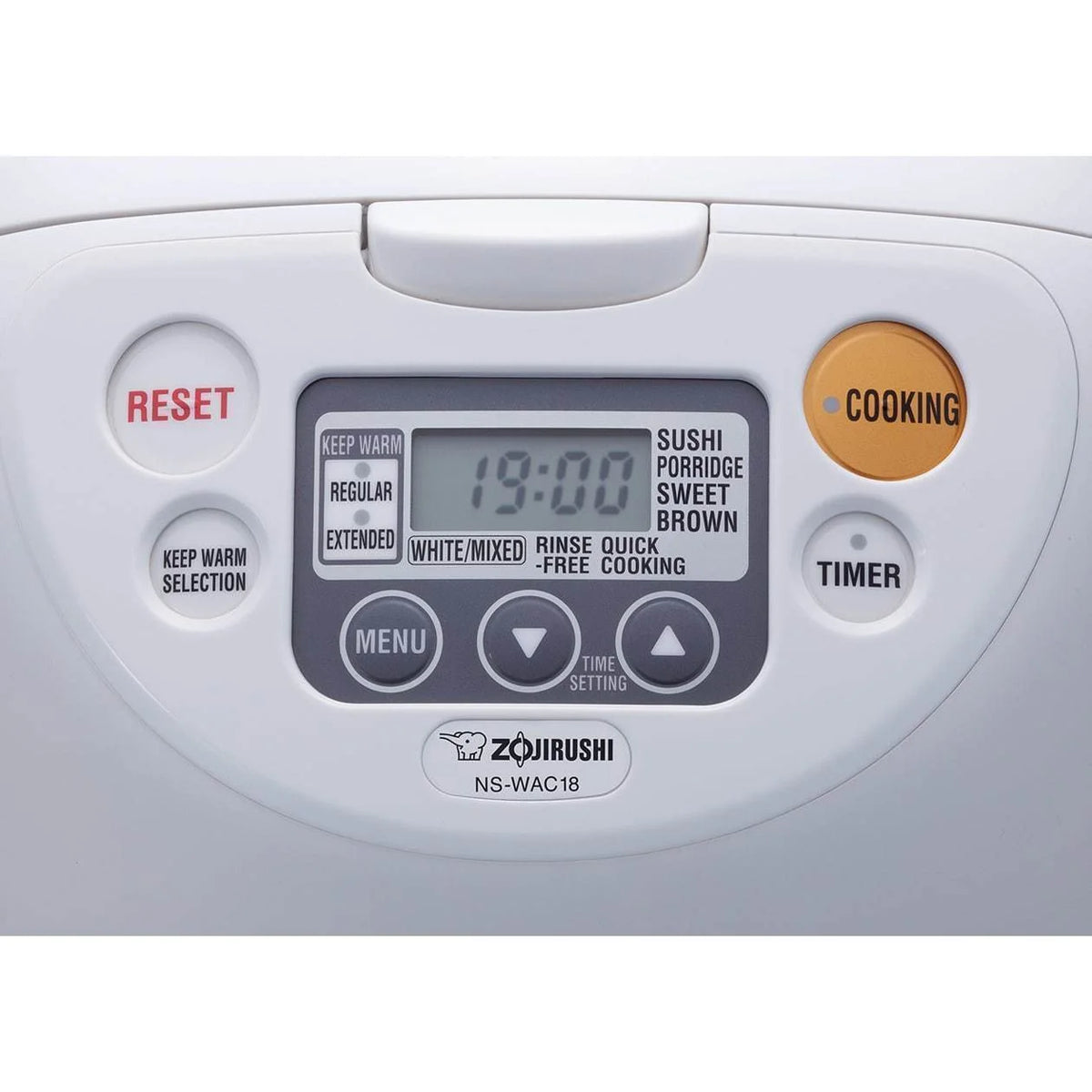 Zojirushi Micom Rice Cooker and Warmer (10-Cup/ Cool White) with Rice Washing Bowl and Bamboo Spoon