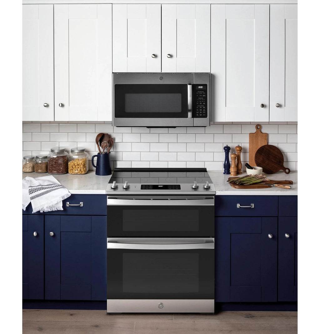 GE Appliances 30 in 66 cu ft Slide In Double Oven Electric Ranges in Stainless Steel