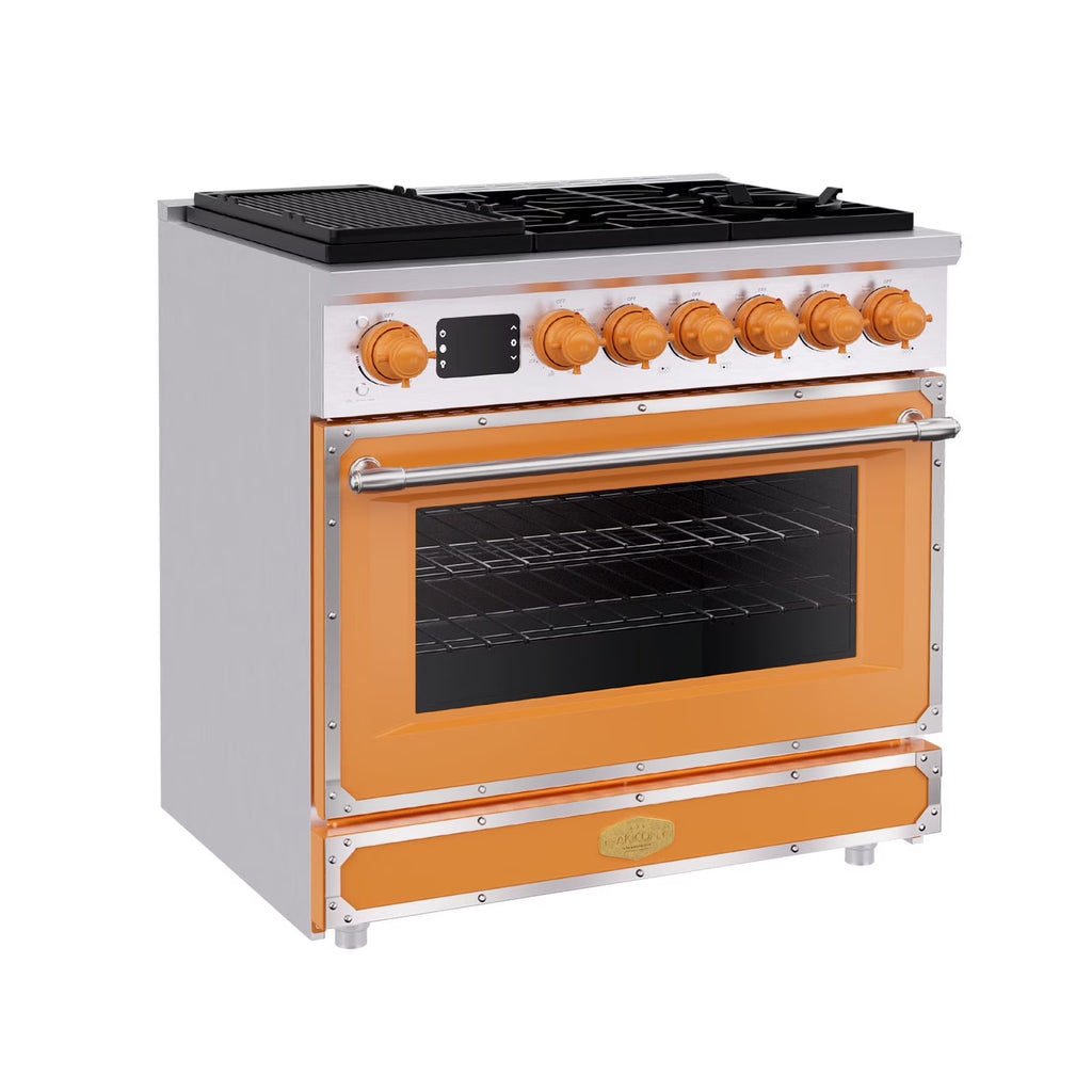 Akicon 48 Inch Freestanding Gas Range with 8 Sealed Burners Cooktop, 6.7 Cu.Ft. Dual Zone Capacity, Natural Gas/LP Convertible-BSGBGGA1