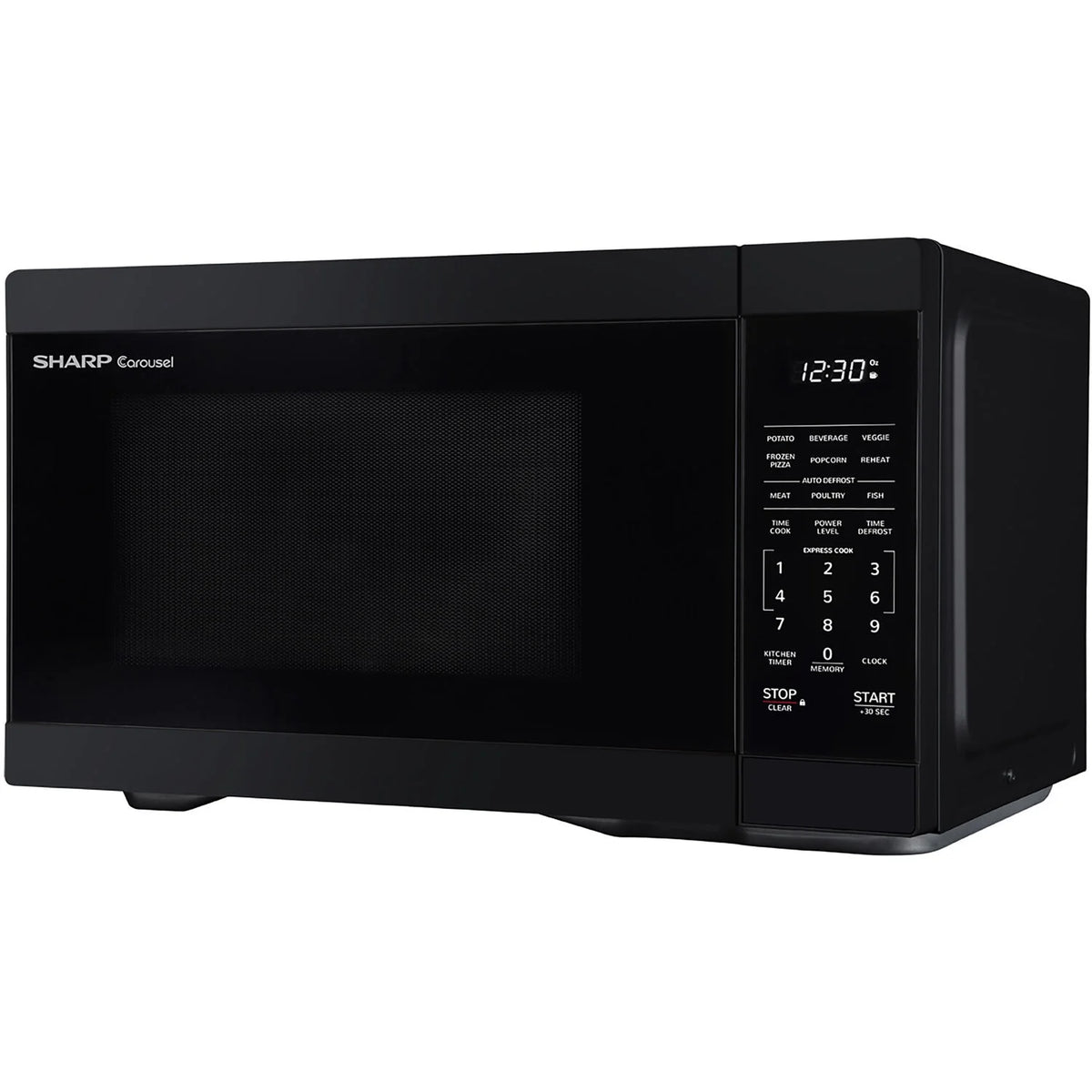 Sharp 1.1-Cu. Ft. Countertop Microwave Oven in Black