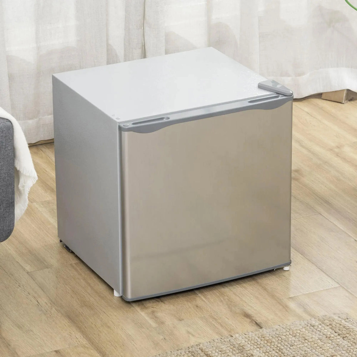 Resenkos 1.1 Cu.Ft Countertop Mini Freezer, Compact Upright Freezer with Removable Shelves, Red