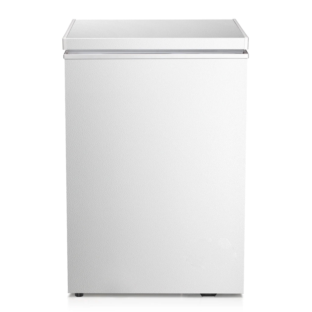 KNDKO 2.8cu.ft Chest Freezer, Freestanding Top Open Door Mini Freezer with Adjustable 7 Thermostat, Removable Basket and Bottom Defrost Water Drain for Apartment/Home, White