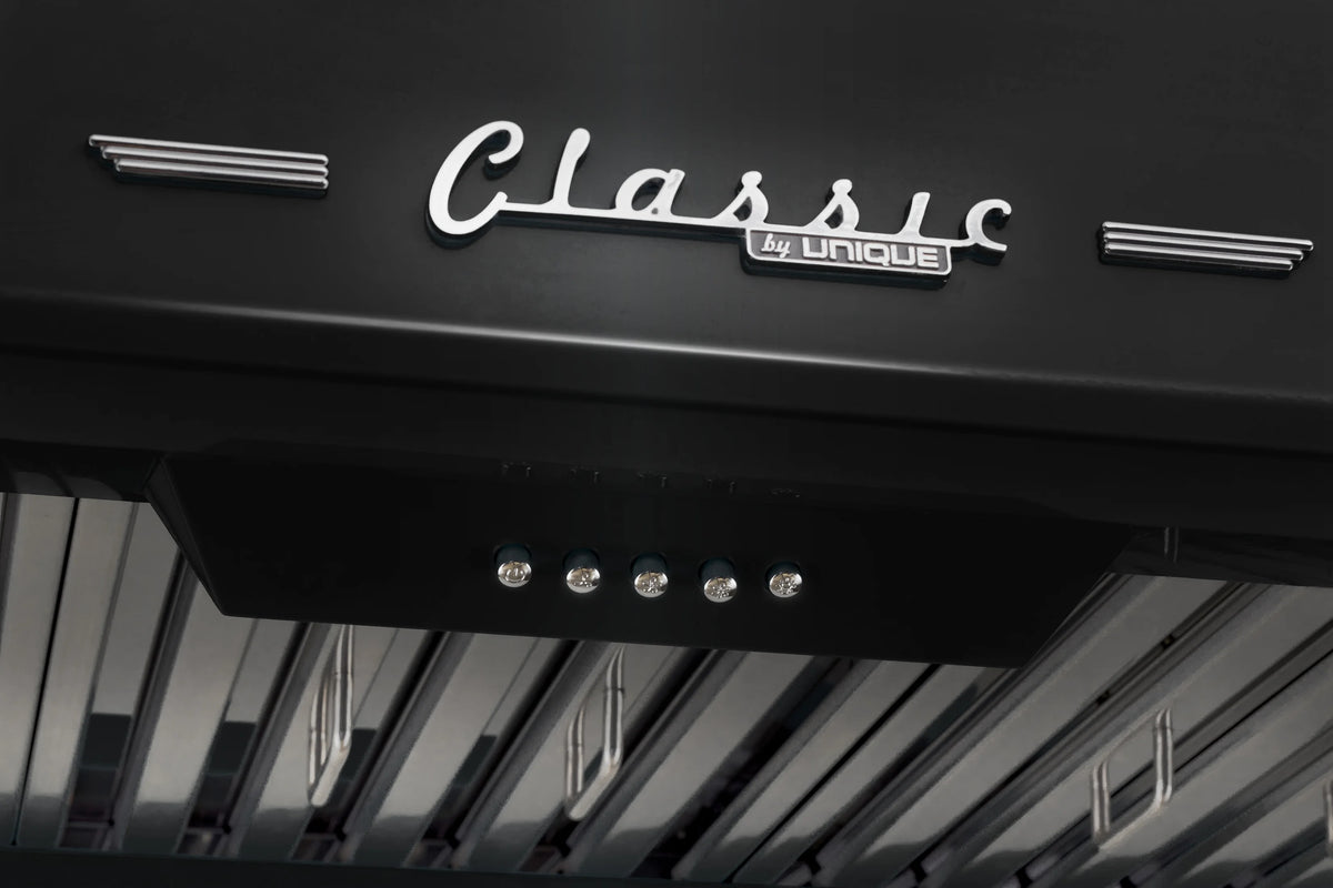 Unique Classic Retro 30" Under Cabinet Range Hood with 700 CFM and LED Lighting 110 volts