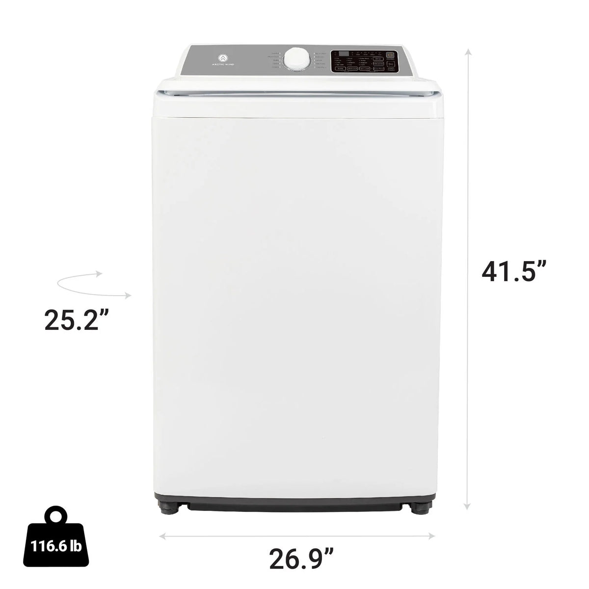 Arctic Wind 3.7-Cu. ft.  Electric Top Load Washer, White, ATLMW37