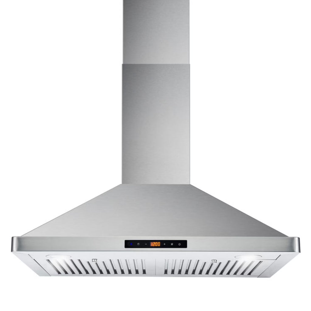 Cosmo 63175S 30 Inch Wall Mount Range Hood w/ Digital Controls, Stainless Steel