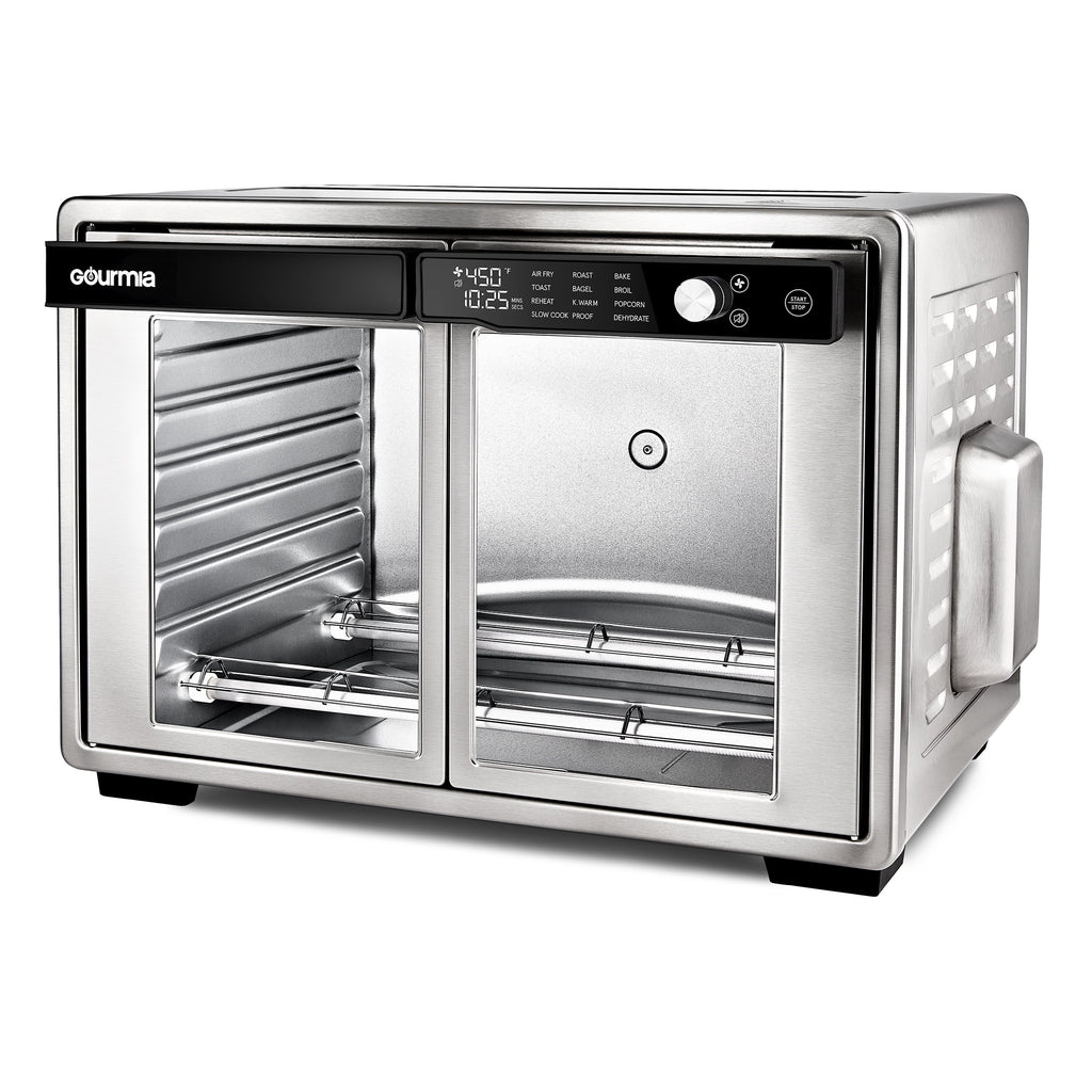 Gourmia 1700W 9-Slice Digital Toaster Oven Air Fryer, 12 Cooking Preset, 35L, Stainless Steel