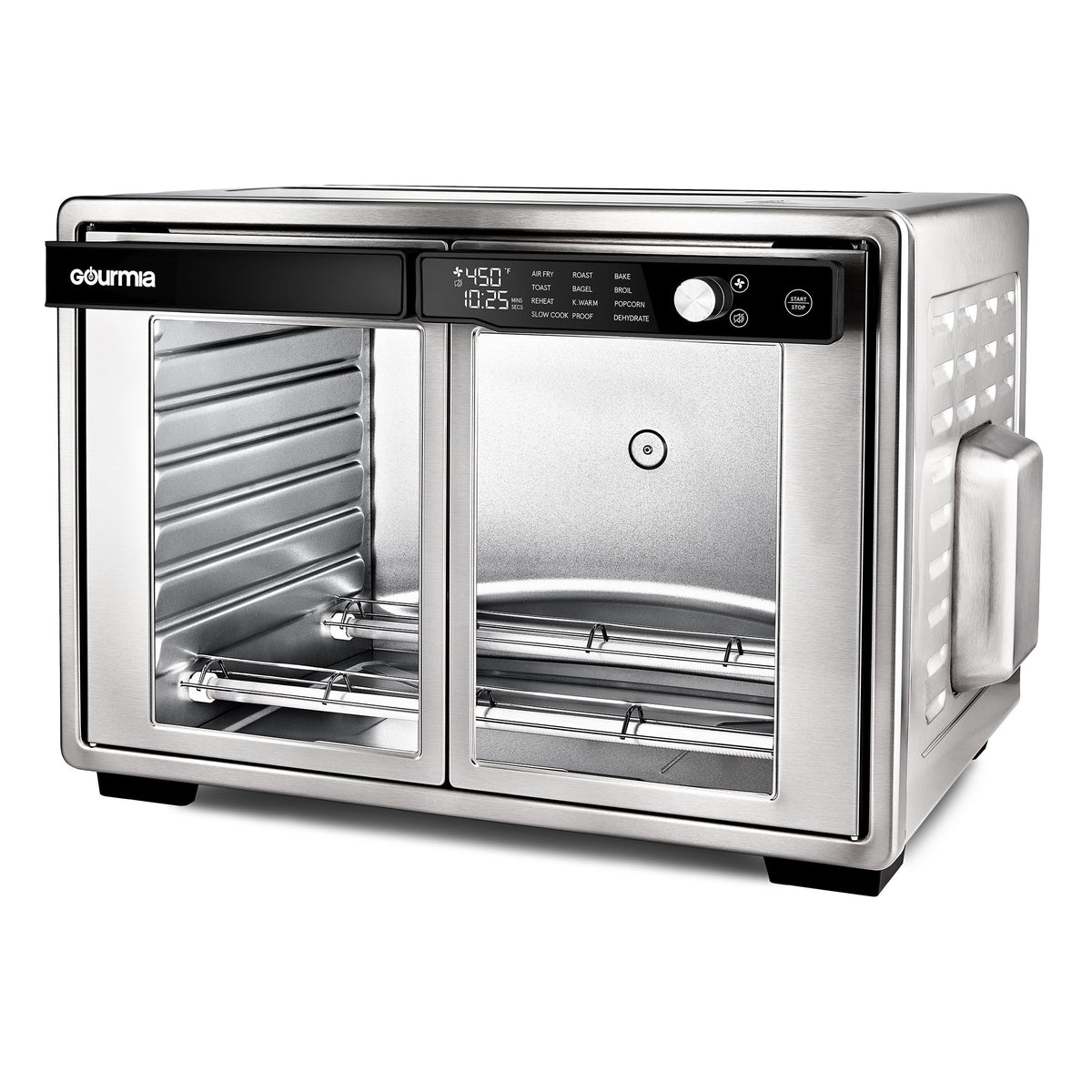Gourmia 1700W 9-Slice Digital Toaster Oven Air Fryer, 12 Cooking Preset, 35L, Stainless Steel