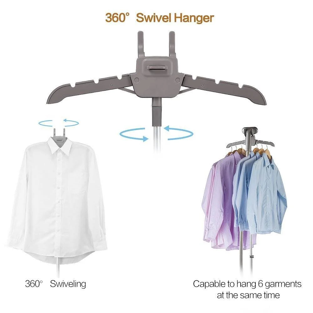 Salav 1500 Watts Adjustable Home Commercial Fabric Iron Garment Steamer, White