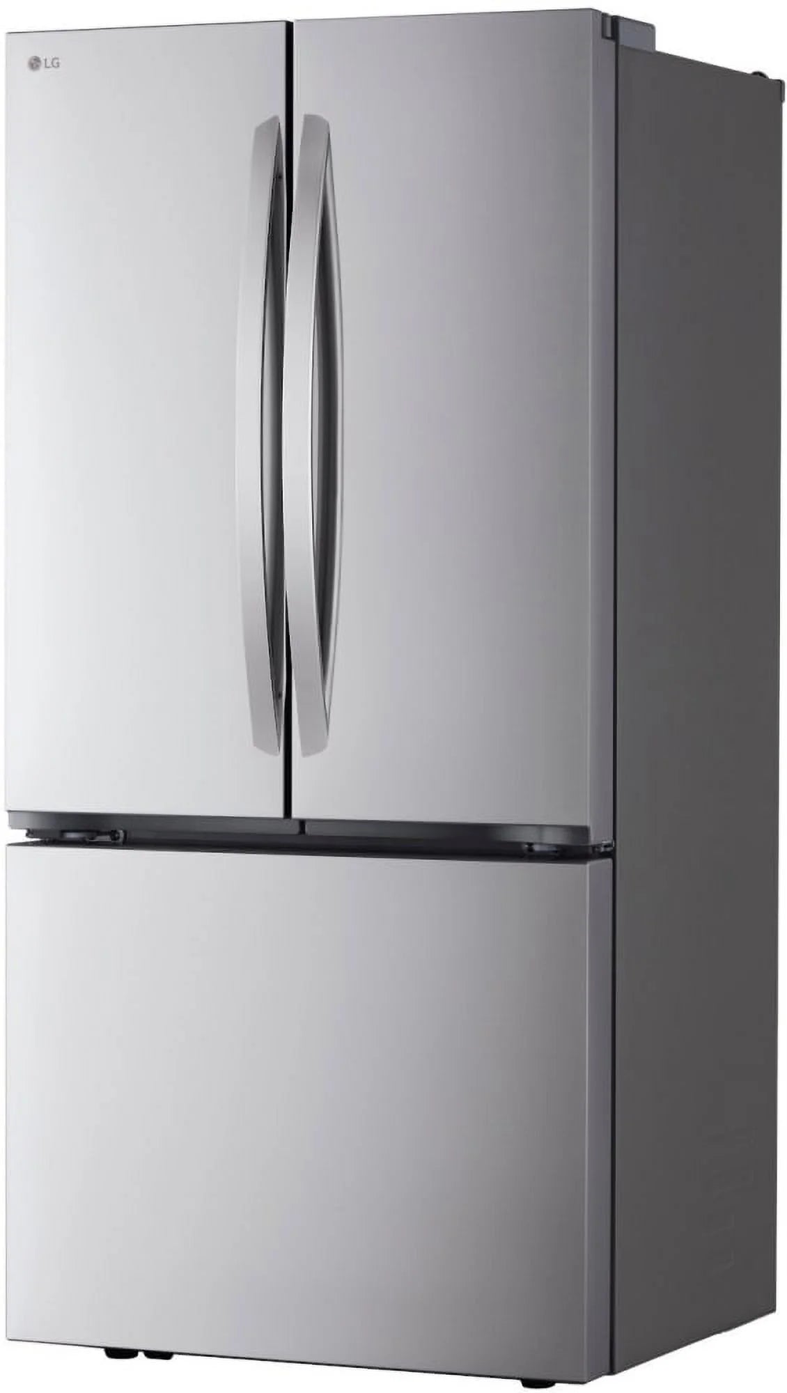 LG Counter Depth French Three Door Refrigerator, Silver