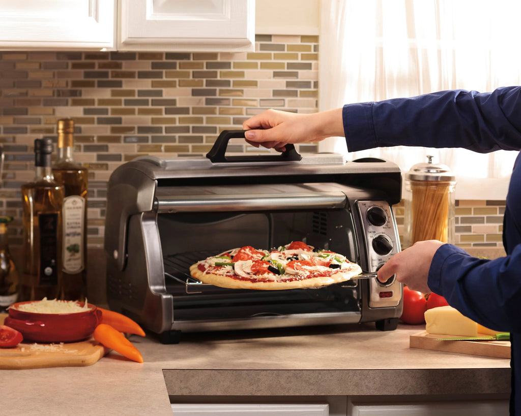 Hamilton Beach Easy Reach 1500 W 6-Slice Black Toaster Oven