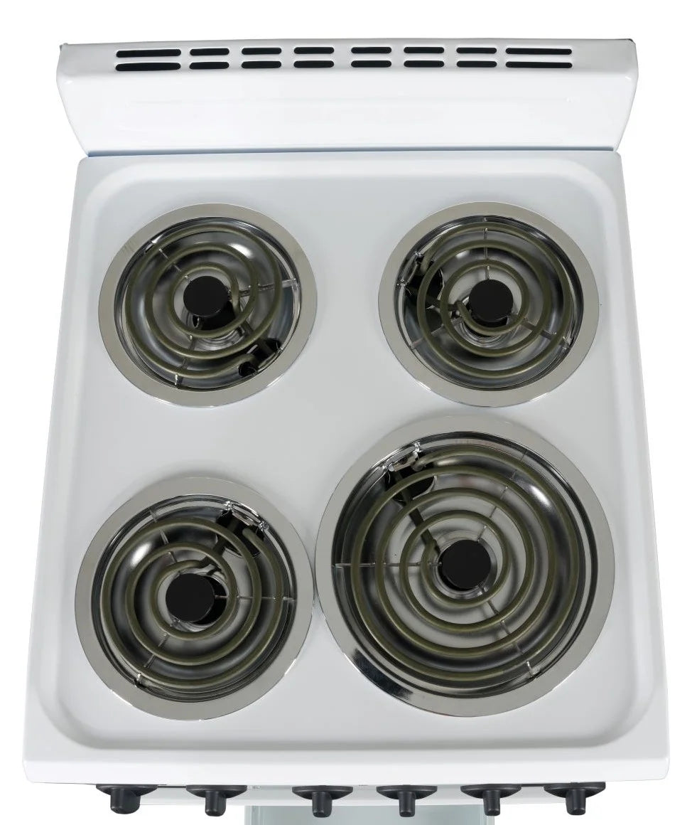 Premium Levella 20" Freestanding Electric Range with 4 Burners and 2.1 Cu. Ft. Oven Capacity