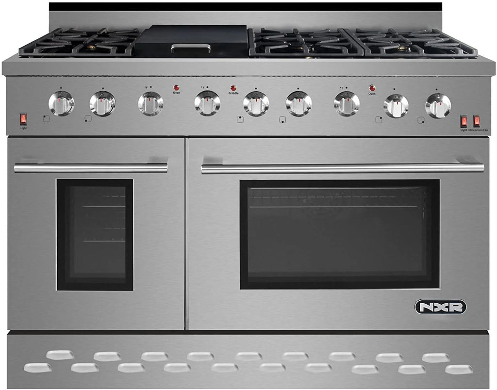 NXR  48" Stainless Steel Pro-Style Propane Gas Range with 7.2 cu.ft. Convection Oven SC4811LP