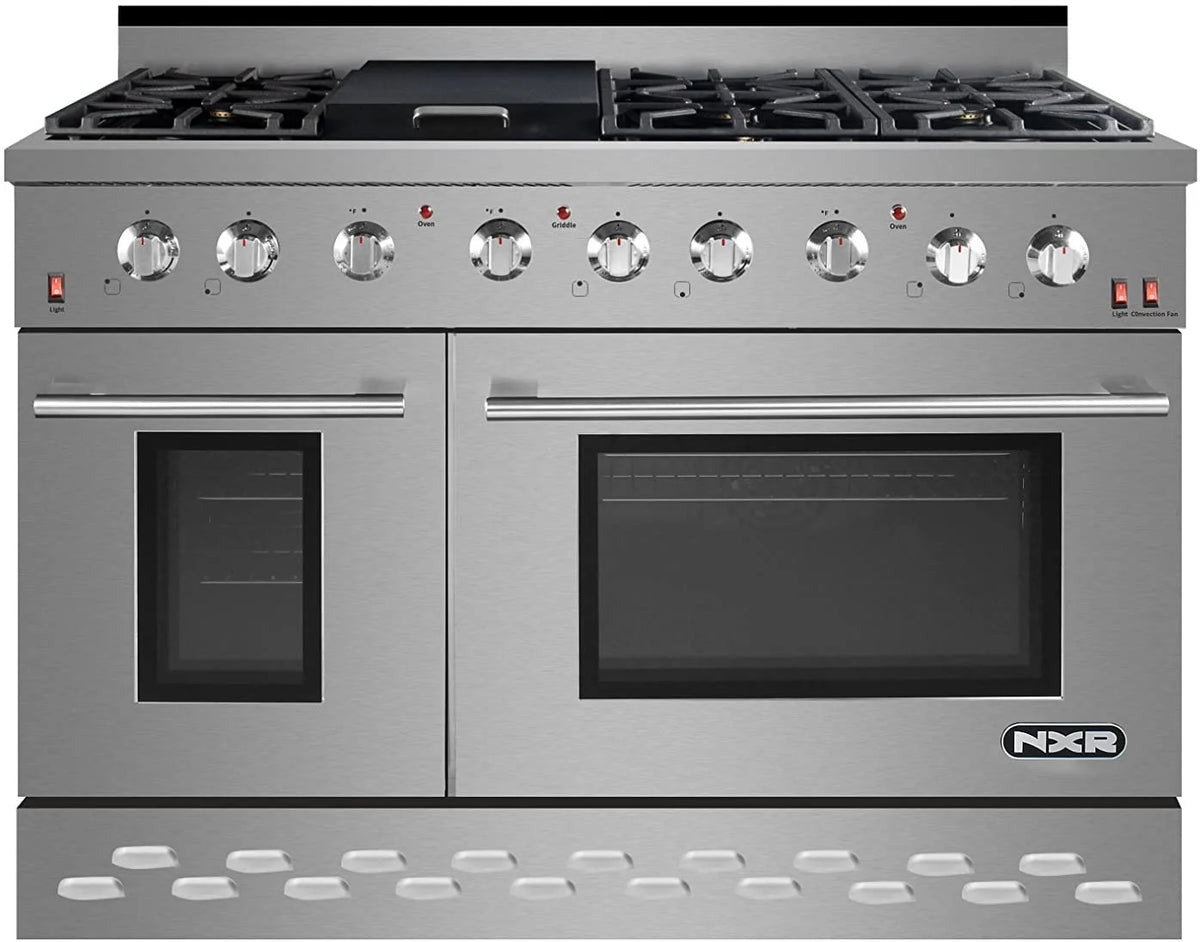 NXR  48" Stainless Steel Pro-Style Propane Gas Range with 7.2 cu.ft. Convection Oven SC4811LP