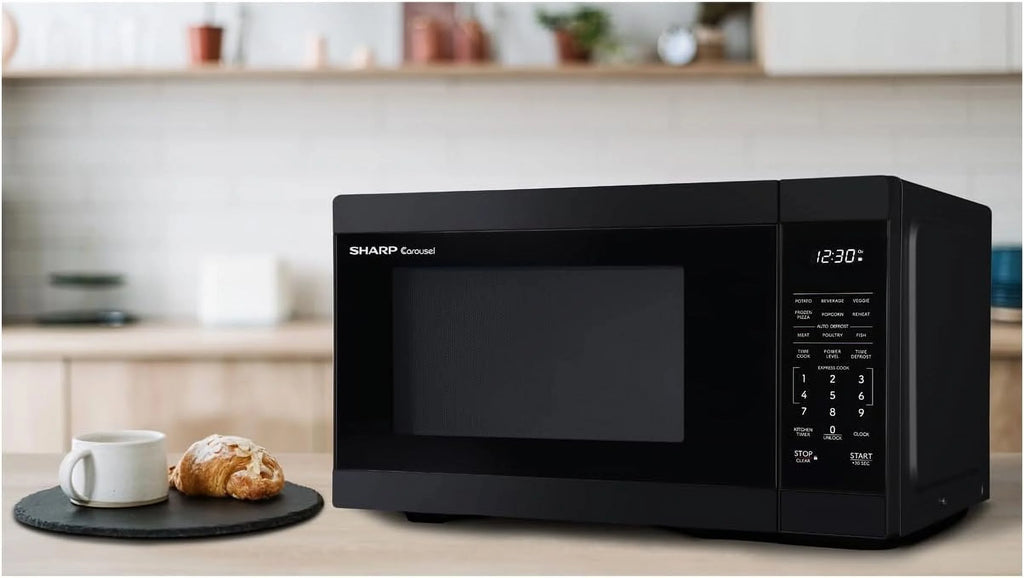 Countertop Microwave, 1000W, 1.1 cu ft, BLACK