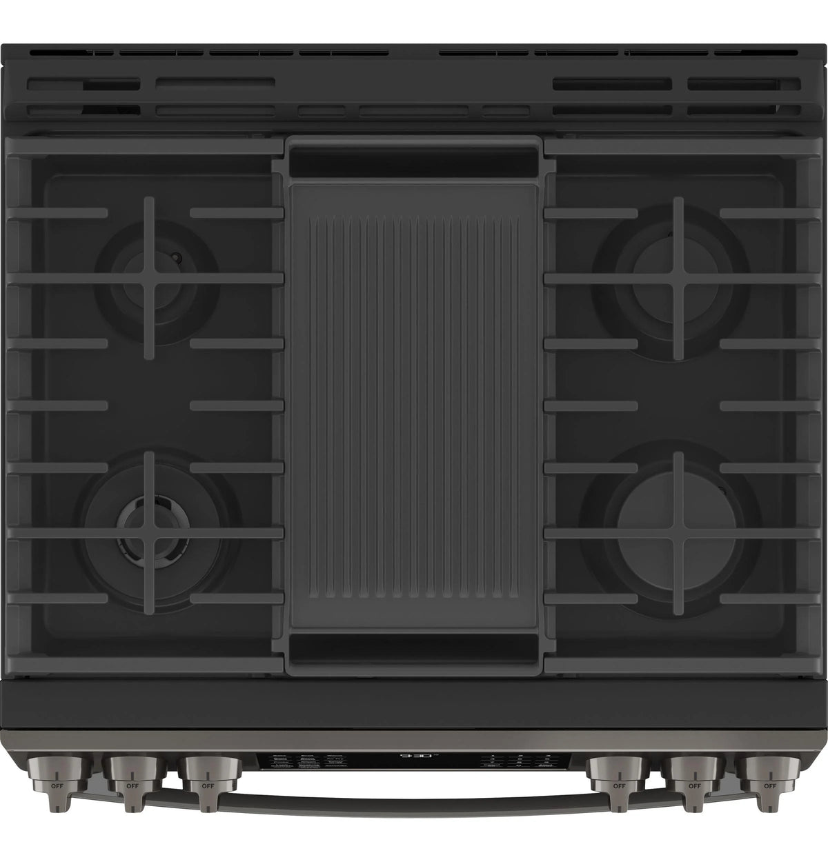 GE APPLIANCES PGS930BPTS slide in gas range