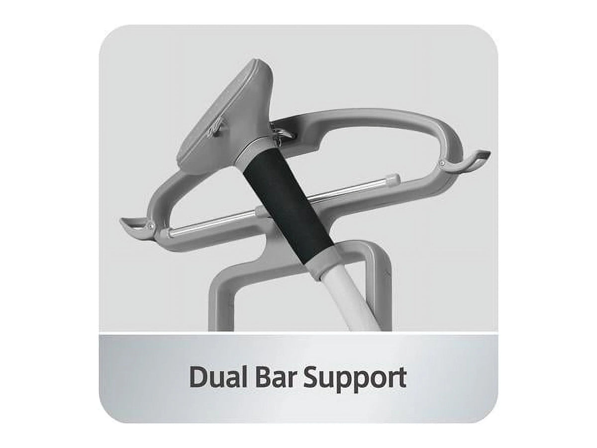 SALAV? GS45-DJ Professional Series Dual Bar Garment Steamer with Foot Pedals, Silver